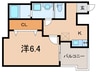 ALEGRIA西宮津門 1Kの間取り