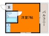 リベラールハイム 1Rの間取り