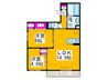 D-room福万寺町 2LDKの間取り