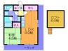 グランメゾンＣ棟 1LDKの間取り
