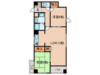 間取図 メゾンド・ファミ－ユ