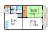 ADEST宝ヶ池 2DKの間取り