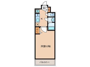 間取図 ﾌﾟﾚｻﾝｽTHEKYOTO東福寺EAST(105)