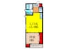 Class-A長瀬 1LDKの間取り