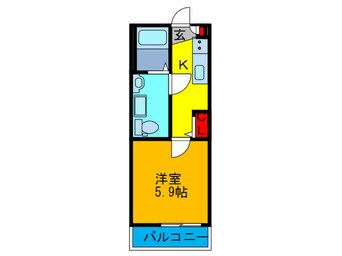 間取図 CRASTINE中宮