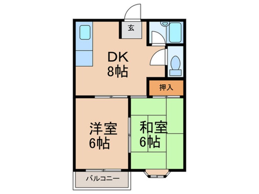 間取図 大蔵谷ハイツ