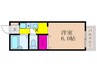 ハイツオリオン 1Kの間取り