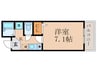 エクセレント山田 1Kの間取り