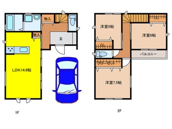 間取図 和泉市肥子町2丁目戸建2号地