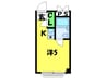 グランシャトー橘 1Rの間取り