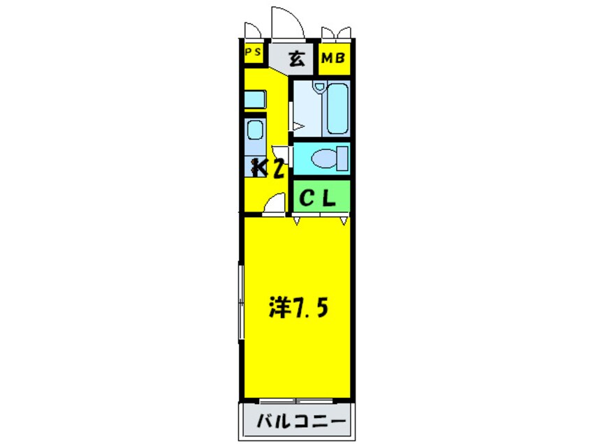 間取図 ＨＩＹＯＲＩ－２