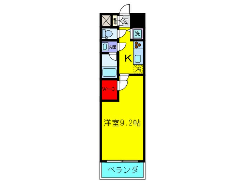 間取図 ア－デンタワ－靭公園