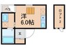 パロス山本通り 1Rの間取り