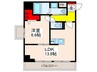 ムーンヒルズ大阪 1LDKの間取り