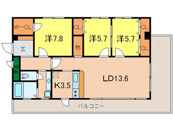 間取図 ゲマインシャフト芦屋