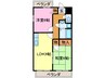 パルク七松 2LDKの間取り