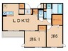 苦楽園ＣＯＬＮ 2LDKの間取り