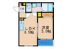 ALEGRIA千鳥橋 1LDKの間取り
