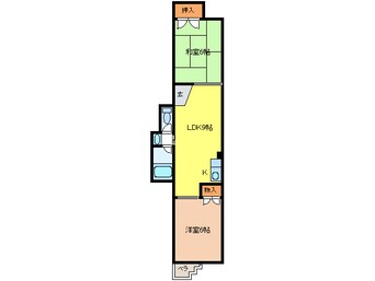 間取図 ボンジュ－ル磯路