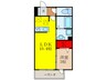 ベルメゾン池田 1LDKの間取り