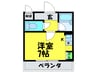 シャルマンフジ堺市弐番館 1Rの間取り
