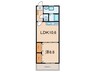 ＯｃｅａｎⅡ 1LDKの間取り