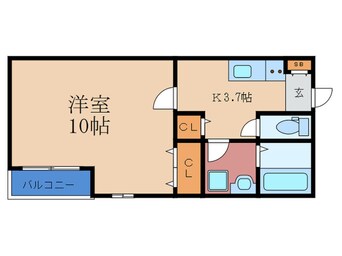 間取図 クレールハウス佃