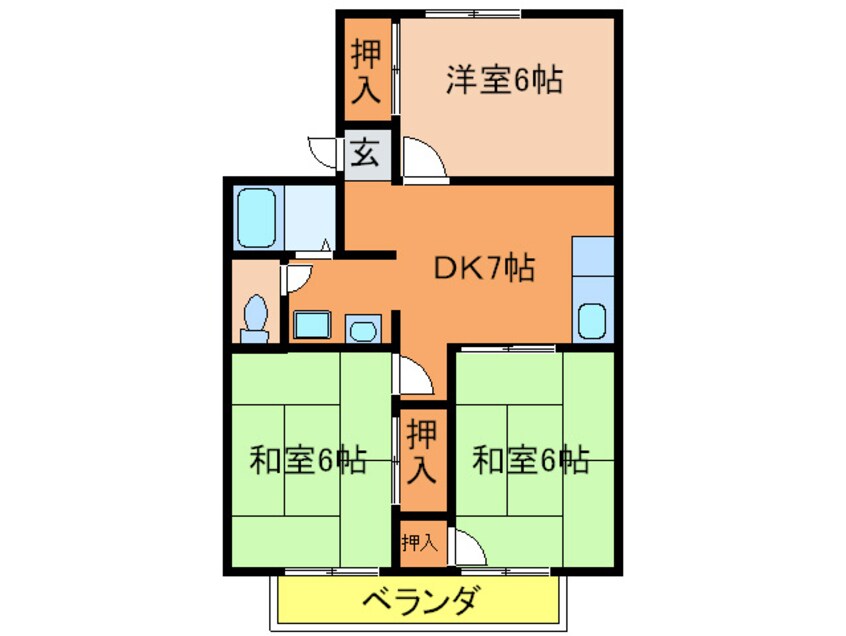 間取図 メゾンアサヒ