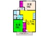 メゾンアサヒ 2LDKの間取り