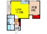 Grasmere North 1LDKの間取り
