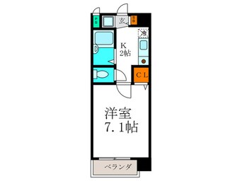 間取図 フラット２１