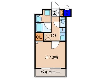 間取図 ベラジオ雅び烏丸十条Ⅱ(512)