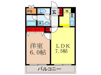 間取図 サウスコ－トアイ