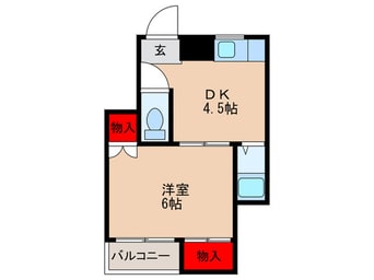 間取図 長井ハイツ淡路