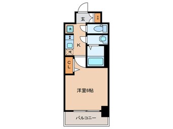 間取図 ﾌﾟﾚｻﾝｽTHEKYOTO東福寺EAST(604)