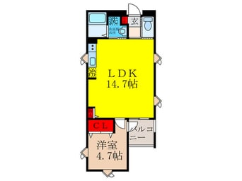 間取図 仮)B.West