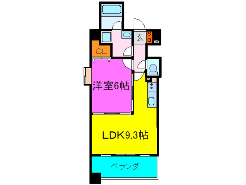 間取図 ｱ-ﾃﾞﾝﾀﾜ-立売堀