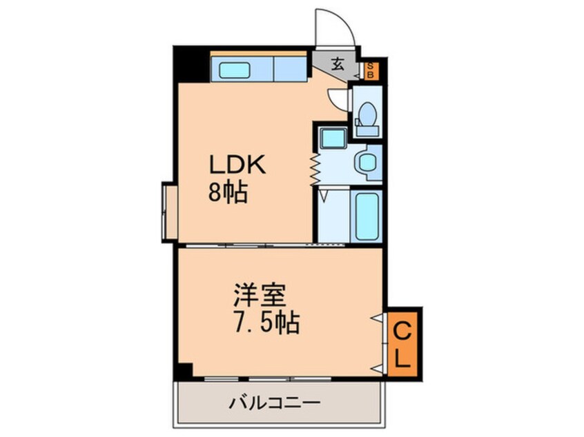 間取図 晋栄一番館