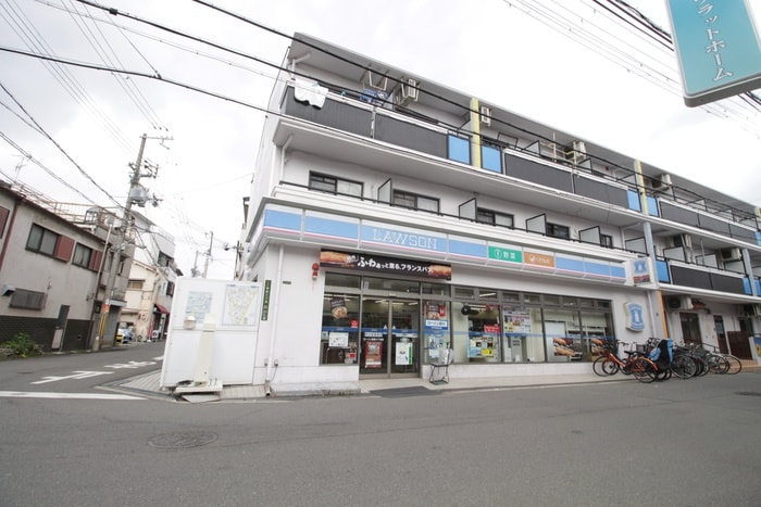 ローソン(コンビニ)まで100m フジパレスＪＲ淡路駅東