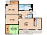 ＶＩＶＡＣＥ長田 3LDKの間取り