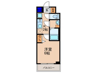間取図 ﾌﾟﾚｻﾝｽTHE KYOTO 彩美（307）