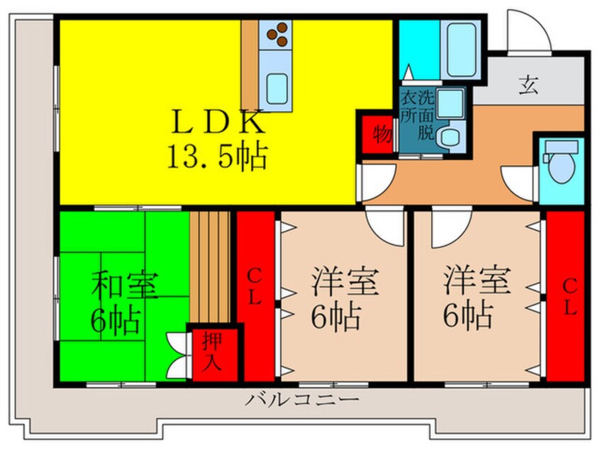 間取図 リバ－ジョイントⅡ