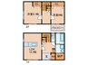 久御山町市田和気貸家 2LDKの間取り