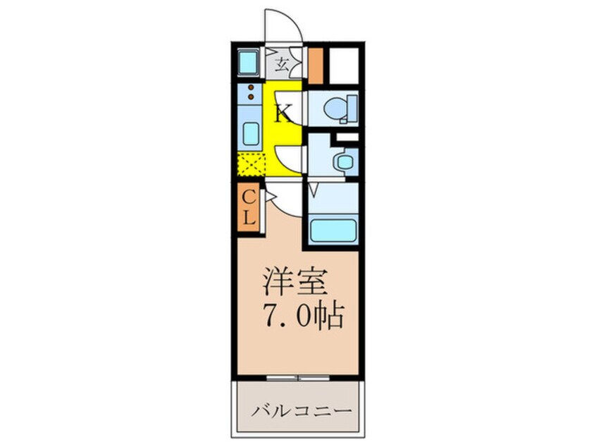 間取図 ｴｽﾘｰﾄﾞ新大阪ﾗｳﾞｧｰｸﾞ(311)
