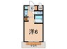 レヂデンス夙川 1Rの間取り