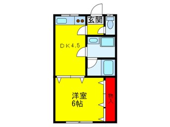 間取図 ヴェルドミール山忠西脇