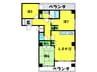 サングレ－ス井上 3LDKの間取り