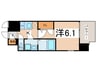 ｴｽﾘｰﾄﾞ天王寺町北(604) 1Kの間取り