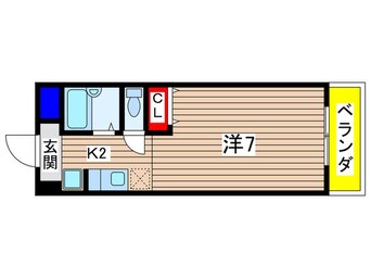 間取図 フロ－ラビュ－アカマンマ