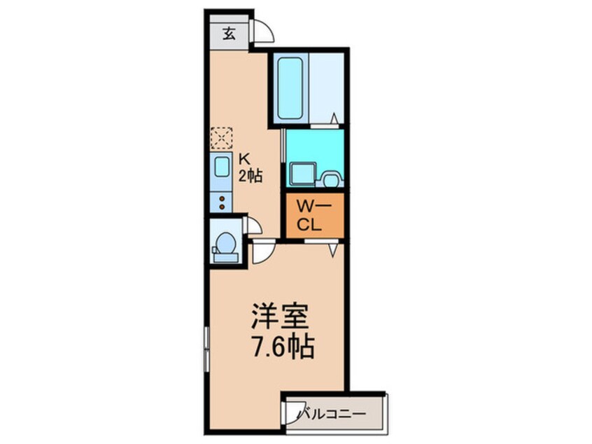 間取図 ﾌｼﾞﾊﾟﾚｽ出来島EASTⅠ番館